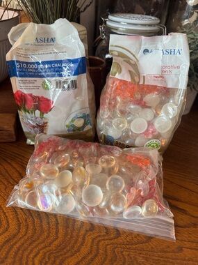 3 bags AKASHA Decorative Glass Gems